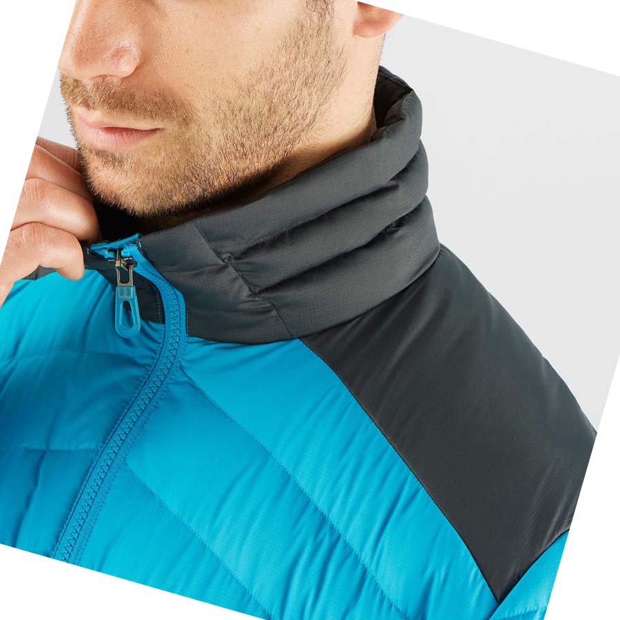 Salomon ESSENTIAL XWARM DOWN INSULATED Erkek Ceket Mavi | TR 3309DFM